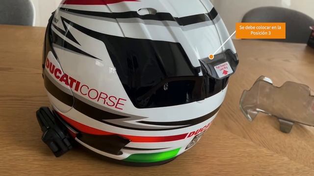 Arai DF-X2 Racing Spoiler - Casco Ducati  Arai Corsair X / RX-7 - Unboxing E Instalación COLOMBIA