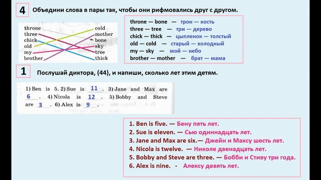 ГДЗ по английский  2 КЛАСС АФАНАСЬЕВА Страница.83  РАБОЧАЯ ТЕТРАДЬ