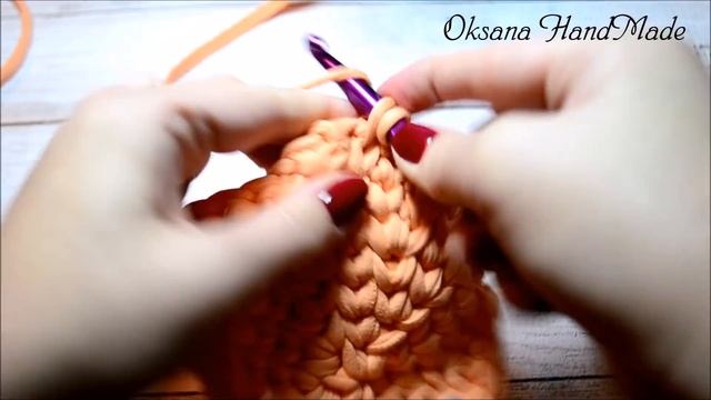 Звезда крючком из трикотажной пряжи. Мастер класс. смотреть онлайн