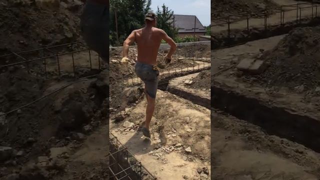 Ленточный фундамент и подпорные стены 100 м смотреть онлайн