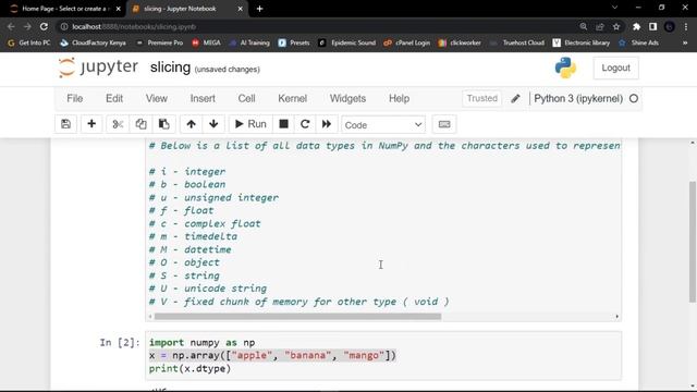NumPy TUTORIALS | LESSON 5| DATA TYPES смотреть онлайн