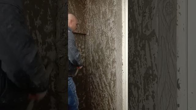 декоративная штукатурка с плиточного клея... мастер класс от мастерской Лысый Мастер смотреть онлайн