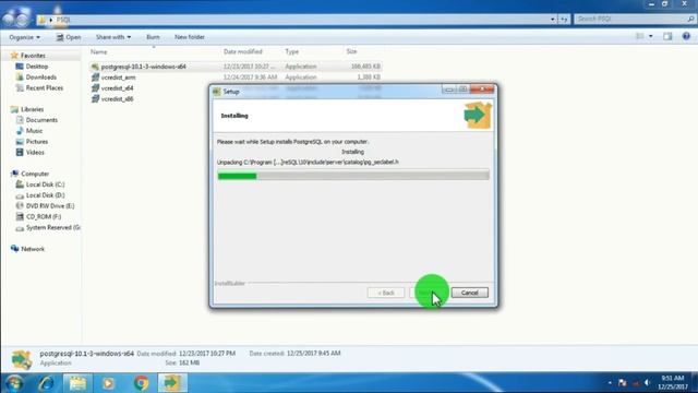 Installing PSQL (PostgreSQL) on Windows 7 64 bit (x64) without any error смотреть онлайн