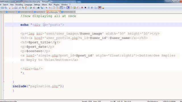 Social Network with PHP in Urdu/Hindi part 24 displaying posts смотреть онлайн