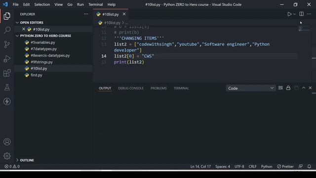 Lists In Python And Lists Functions ? In Hindi | Python ZERO To HERO Course In Hindi #10 смотреть онлайн