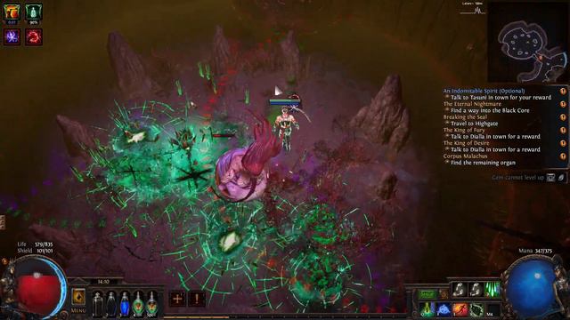 Shadow spell/physical leveling Act 4 and skills testing with unleash - POE 3.13 preparation смотреть онлайн