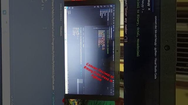 Convert Decimal to Binary,Octal, Hexadecimal in python Programming|| Code python #vscode #python смотреть онлайн