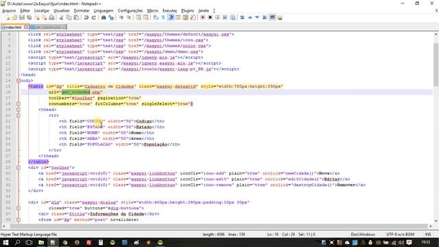 UFTM - CTIT - Aula 06/06/2016 - PHP + MySql + Html + jQuery EasyUI - Parte 4-7 смотреть онлайн