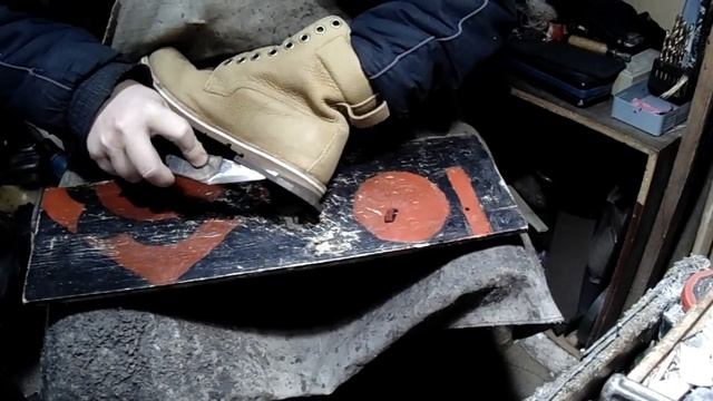 Timberland набойки. ч-2, ремонт обуви смотреть онлайн