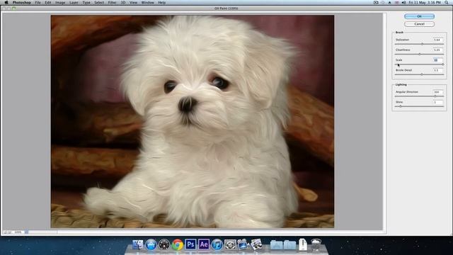 Photoshop CS6 - Oil Paint Filter & Tutorial смотреть онлайн
