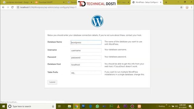 WordPress Tutorials Part-1 | How To install WordPress on Localhost Using Xampp Server смотреть онлайн