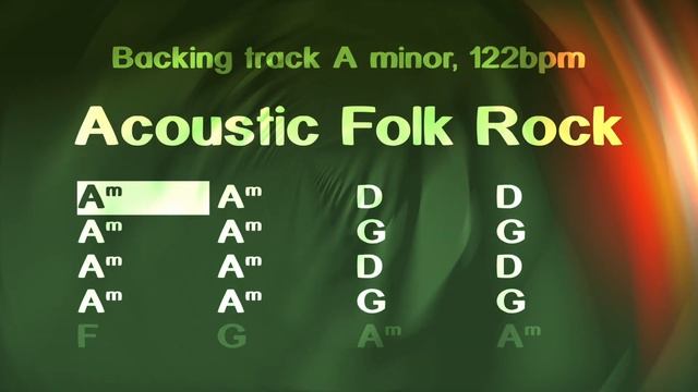 Folk Rock A minor, backing track, 122bpm. Play along and have fun! смотреть онлайн