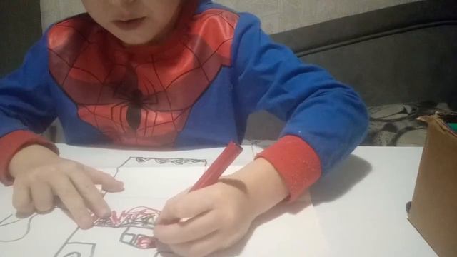 рисуем вместе.Красный призрак. смотреть онлайн