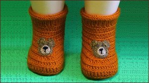 Пинетки крючком на любой размер. Вязание пинеток крючком. Часть 1.