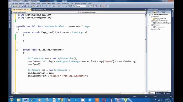 How to Bind Dropdownlist in asp.net смотреть онлайн
