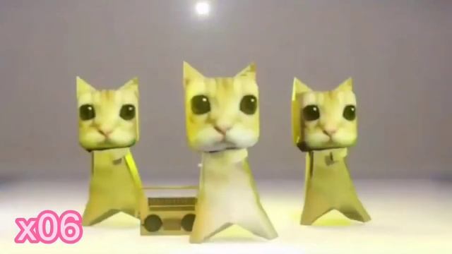 бумажные коты флексят под шни шна шнапи на разных скоростях: #прикол #шнишнашнапи #мем смотреть онлайн