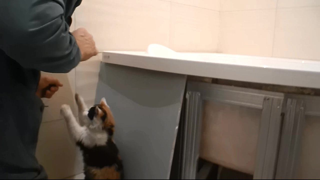 Монтаж угловой,акриловой ванны ч.4 смотреть онлайн