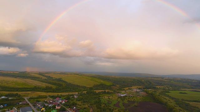 Радуга с FPV дрона.