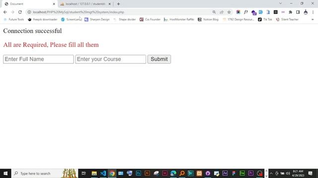 Creating Data with CRUD Operations - Inserting Data into Database with PHP Mysql #003 смотреть онлайн