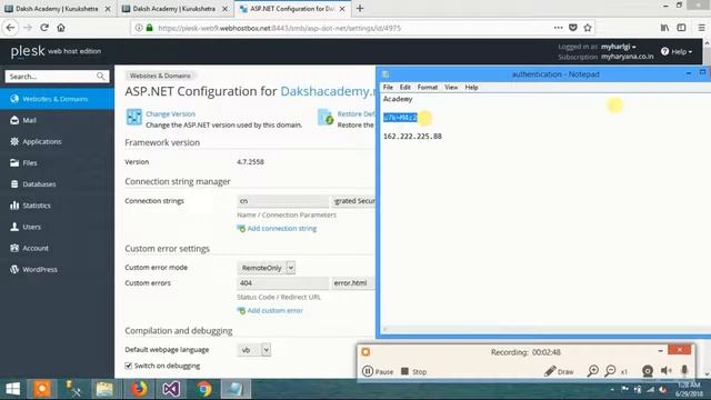 Step-4 how to set up database connection string in cpanel смотреть онлайн