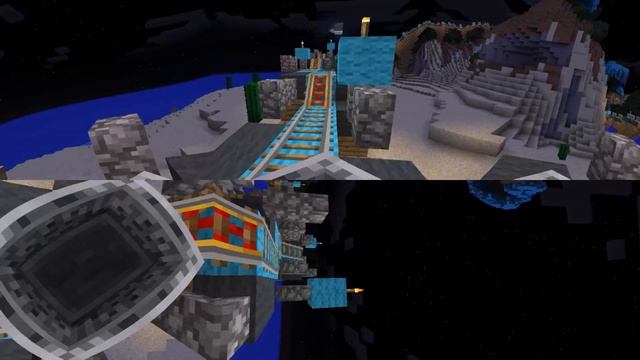 Американские Горки в Майнкрафт в 360° | Roller Coaster in Minecraft in 360° смотреть онлайн