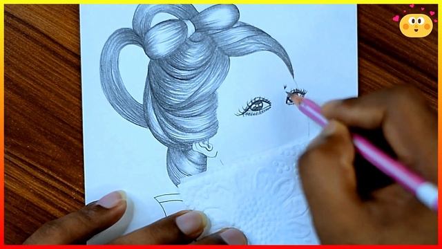 ?Queen Realistic Sketch Drawing Challenge 2021 | Awesome & New Looking Hair Style Girl Art By Penci смотреть онлайн