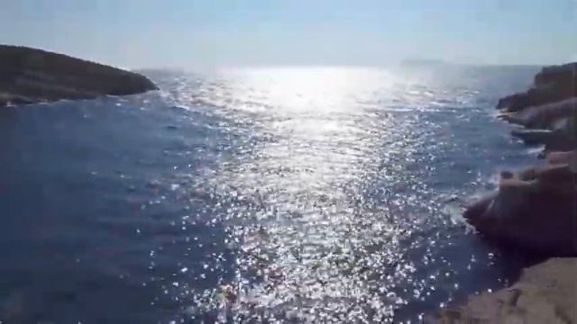 Вид на пляж Матала со скалы / Matala Lagoon