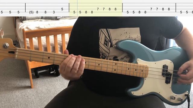 Lady Gaga - Bad Romance (Bass Cover with Tabs) смотреть онлайн