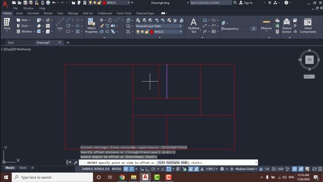 Autocad Architecture: How to Draw architecture plan easily || Set Units and Draw Walls || Part 1 смотреть онлайн