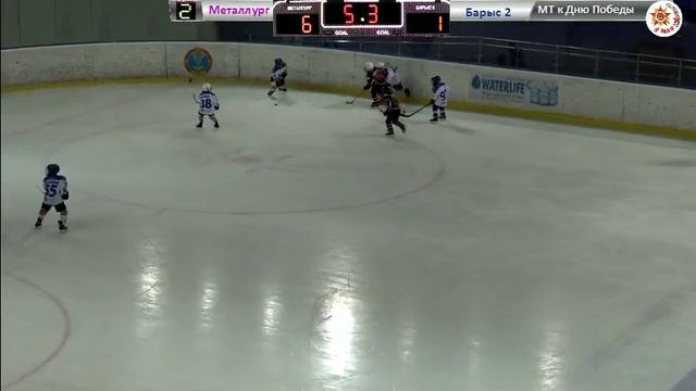 2 период Металлург г.Темиртау - Барыс 2, турнир по хоккею команд 2008г. смотреть онлайн