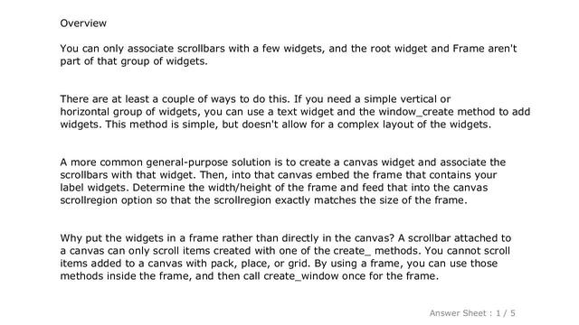 PYTHON : Adding a scrollbar to a group of widgets in Tkinter смотреть онлайн