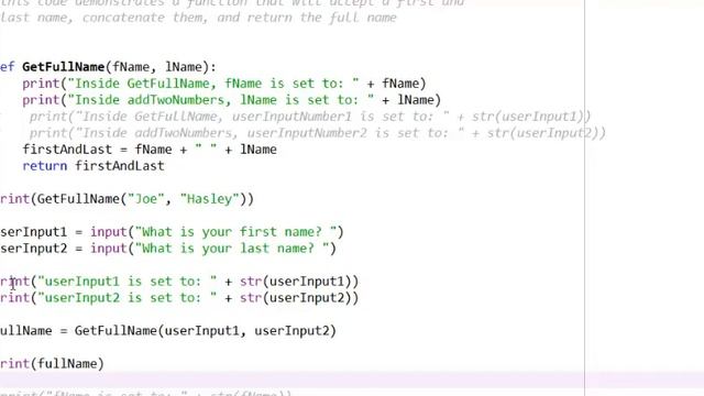 return values and variable scope in python смотреть онлайн