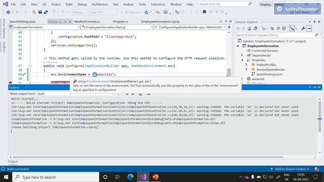Environments in ASP.NET Core || Launchsettings.json and Debug settings || IHostEnvironment смотреть онлайн