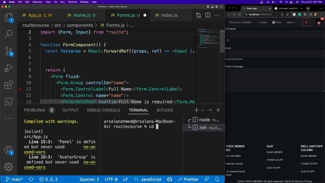 React Suite Course #9 | Forms and Validation смотреть онлайн