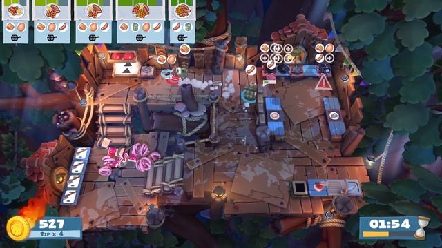 Overcooked 2: Campfire Cook Off, Level 2-2, 2 Players, 4 Stars (1319) смотреть онлайн