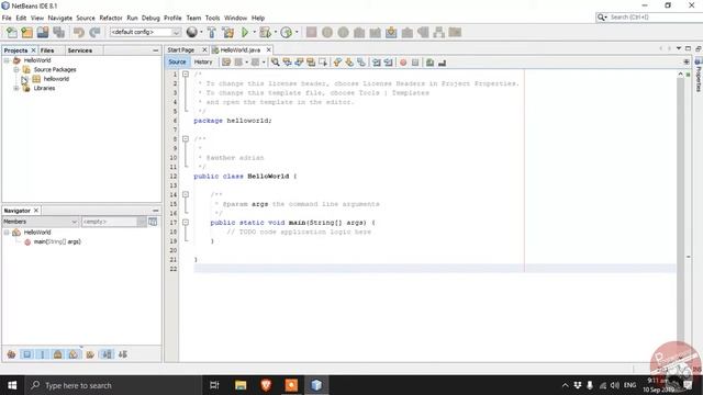 Java netbeans 8.1 Hello World смотреть онлайн
