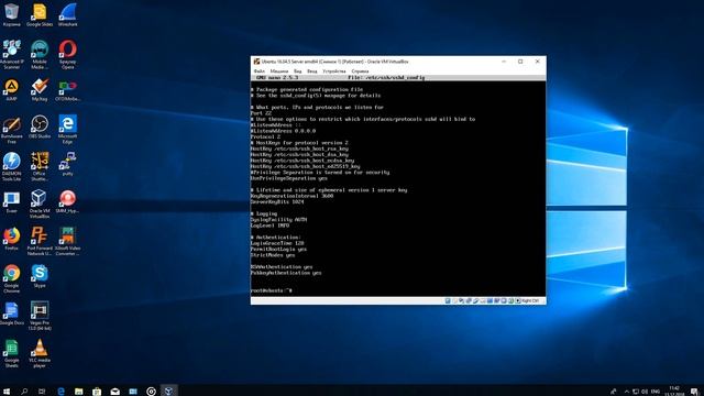 Подключение к Ubuntu на VirtualBox через PuTTY терминал (способ 2) смотреть онлайн