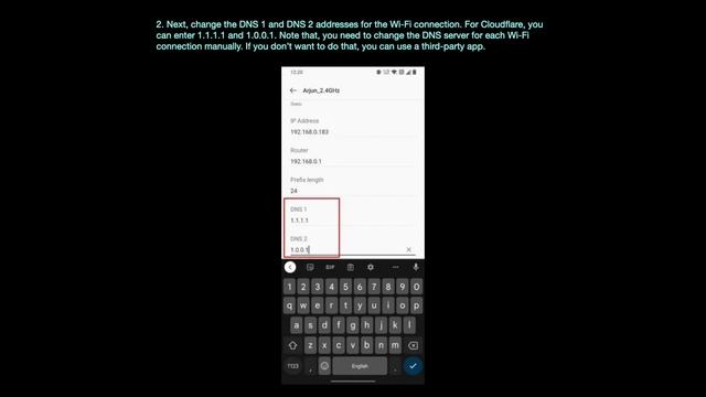 Change The DNS Server On Android On Android 8 1 And Older