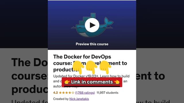 The Docker for DevOps course: From development to production смотреть онлайн