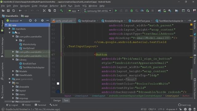 Curso de android con kotlin y firebase Obteniendo datos ingresados desde la interfaz de usuario #11 смотреть онлайн