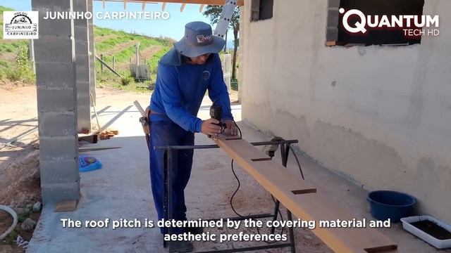 Building a Porch Roof with Amazing Woodworking Joinery & Techniques | by @JuninhoCarpinteiro смотреть онлайн