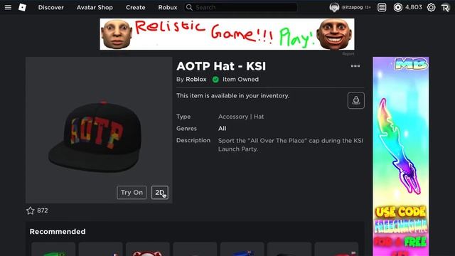 HOW TO GET THE *FREE* KSI GOLDEN HEADPHONES AND AOTP HAT! KSI ROBLOX EVENT SOON! смотреть онлайн