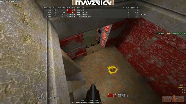 Quake 1/QuakeWorld: Quakeworld 1on1 - cujo vs. herbie смотреть онлайн