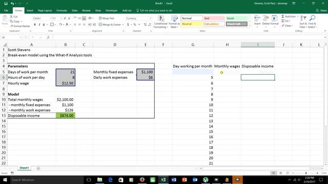 Breakeven analysis in Excel, Part 1: Breakeven model using Data Tables and Goalseek смотреть онлайн