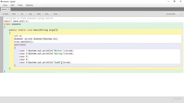 BlueJ Environment Java Programming Class 9 ICSE Program for Switch Command смотреть онлайн