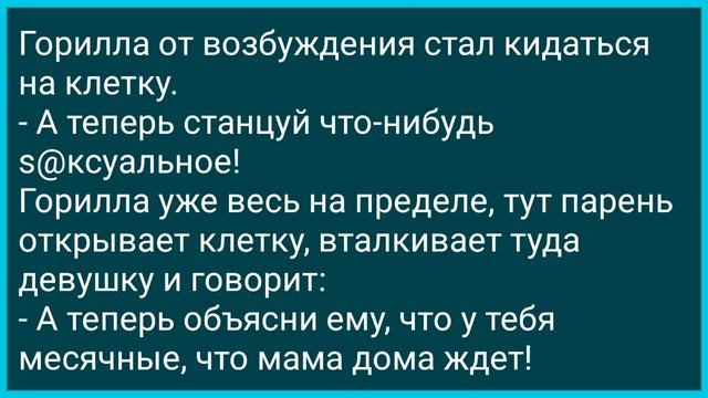 Девушка Разделась Перед Гориллой! Веселый Анекдот Дня! Юмор!