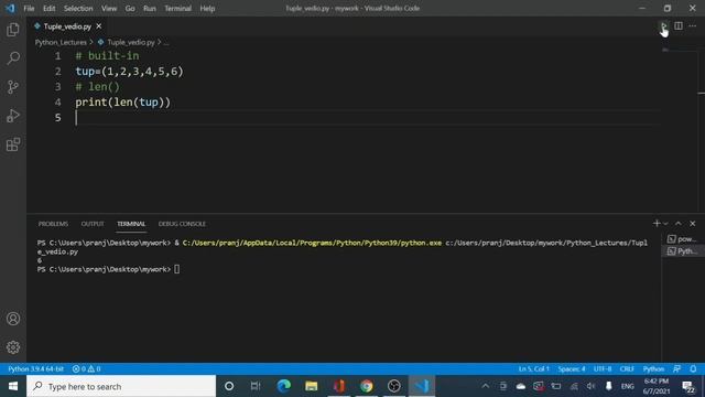 17. Bulit-in functions in Tuples | Tuples in Python | Python Lectures | смотреть онлайн