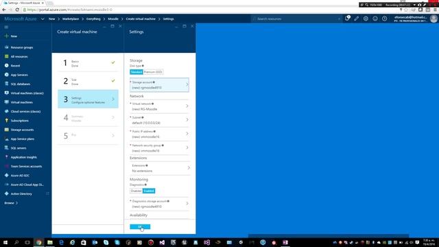 Creating a Moodle Virtual Machine in Azure Portal смотреть онлайн