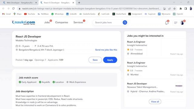Hiring Freshers for ReactJs Developer | Freshers Jobs in Hyderabad | #jobs #interview #freshers смотреть онлайн