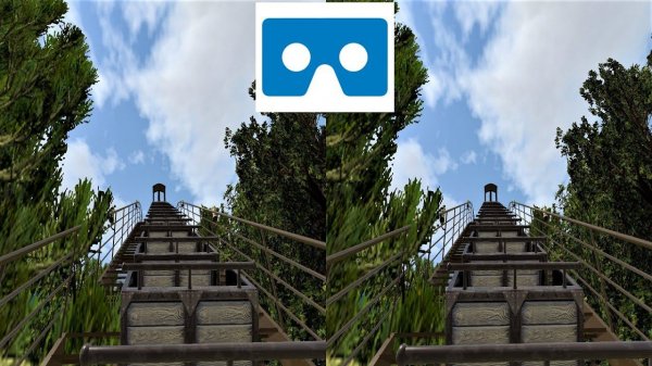 Roller Coaster 21 Американские Горки для VR очков 3D SBS VR box video